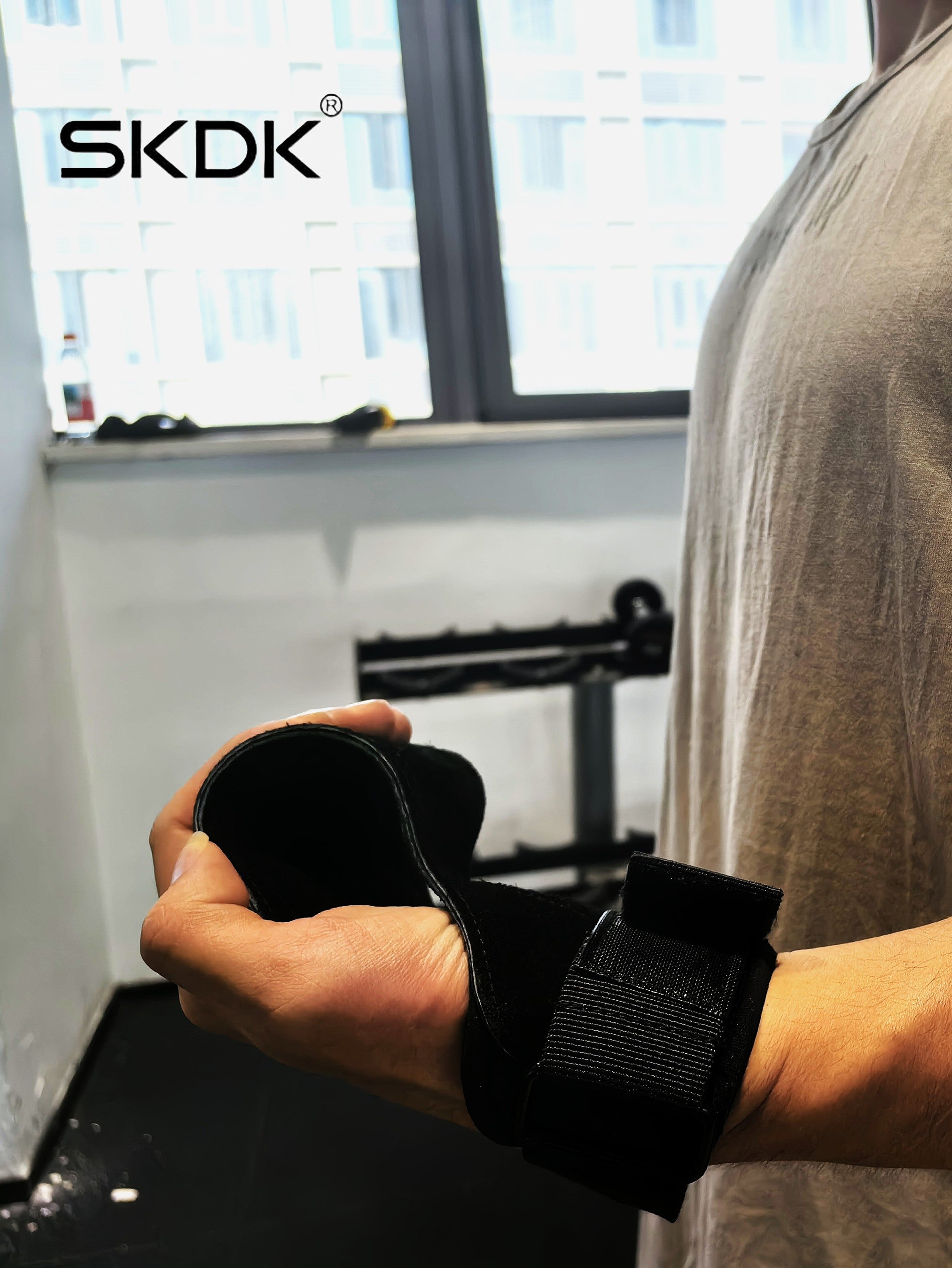 Premium Weightlifting Grips with Wrist Support | 3mm Anti-Slip Microfiber Workout Gloves