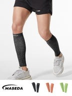 Seamless Compression Calf Sleeves - Sports Leg Support for Running & Cycling