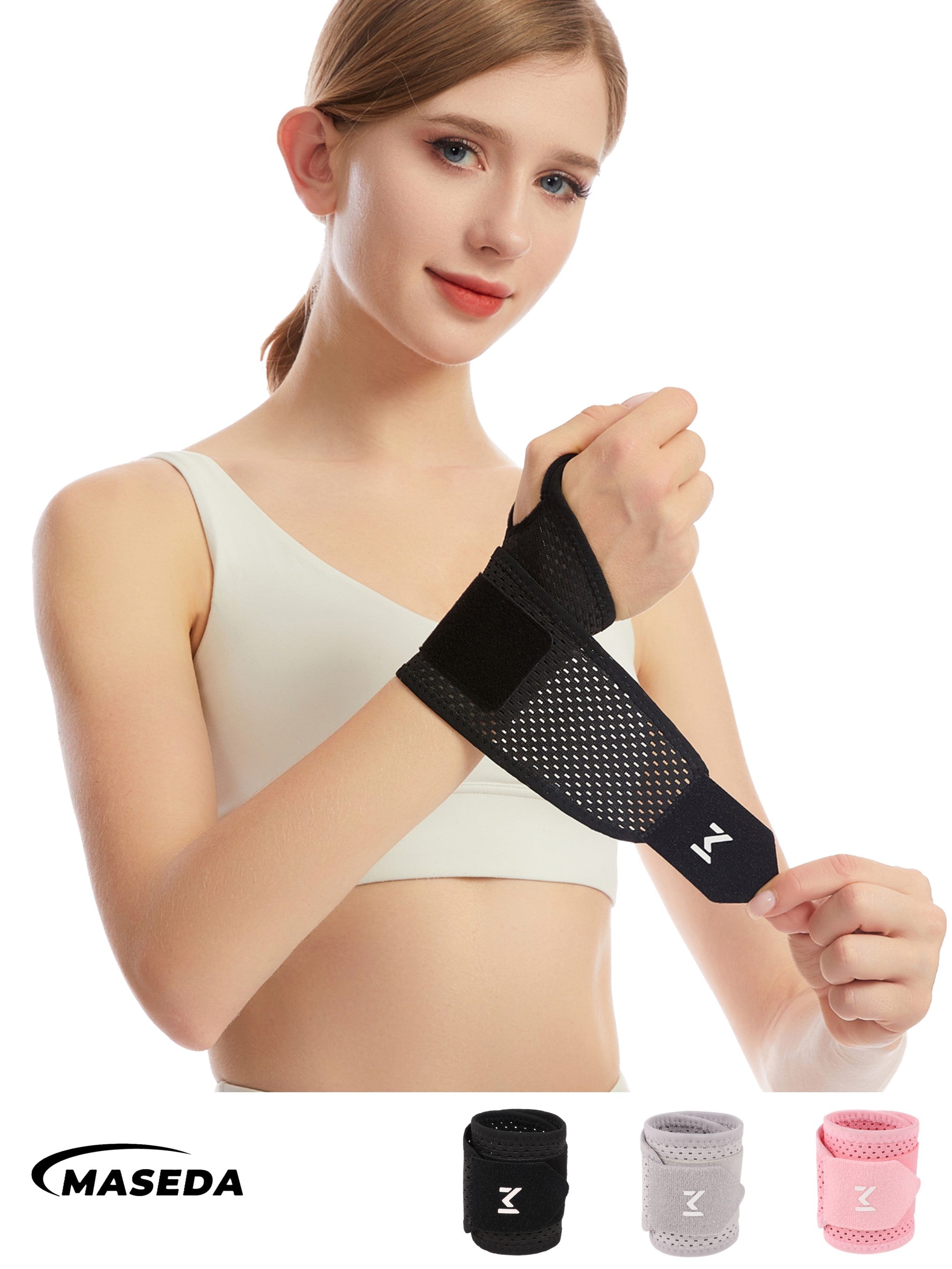 Wrist Support with Thumb Strap — Breathable Compression Sports Brace