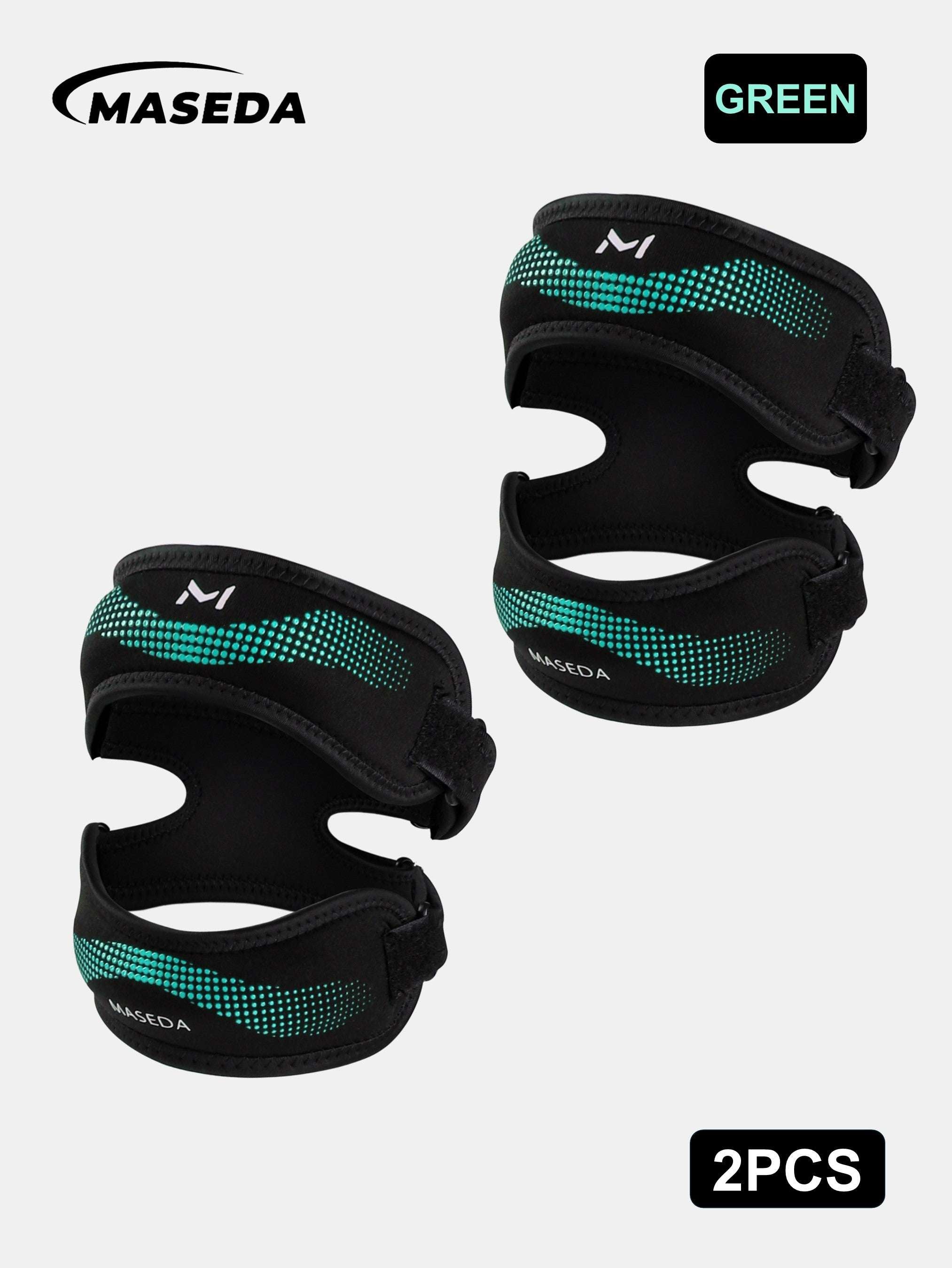 Adjustable Double Patella Tendon Support Strap – Comfortable Knee Brace & Stabilizer for Sports Protection, Running, Gym, Weightlifting & Basketball
