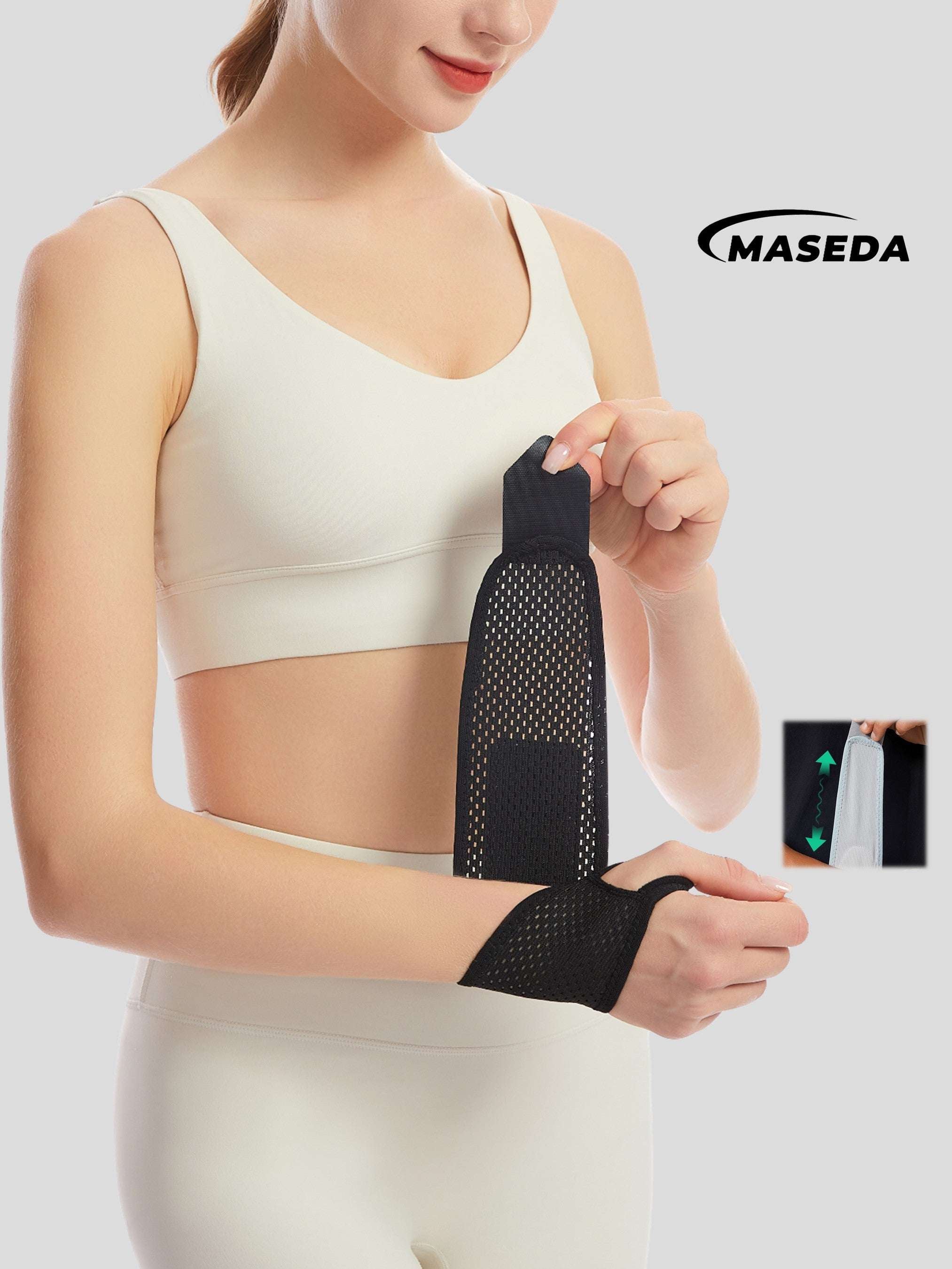 Wrist Support with Thumb Strap — Breathable Compression Sports Brace