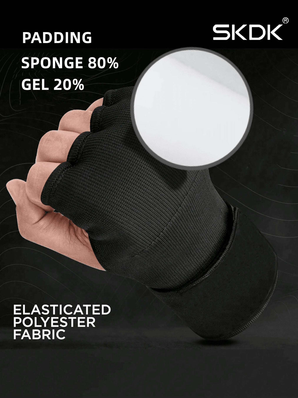 Boxing Inner Gloves with 90cm Wrist Wraps - Breathable Knuckle Protection Hand Wraps for MMA, Muay Thai & Sparring Training