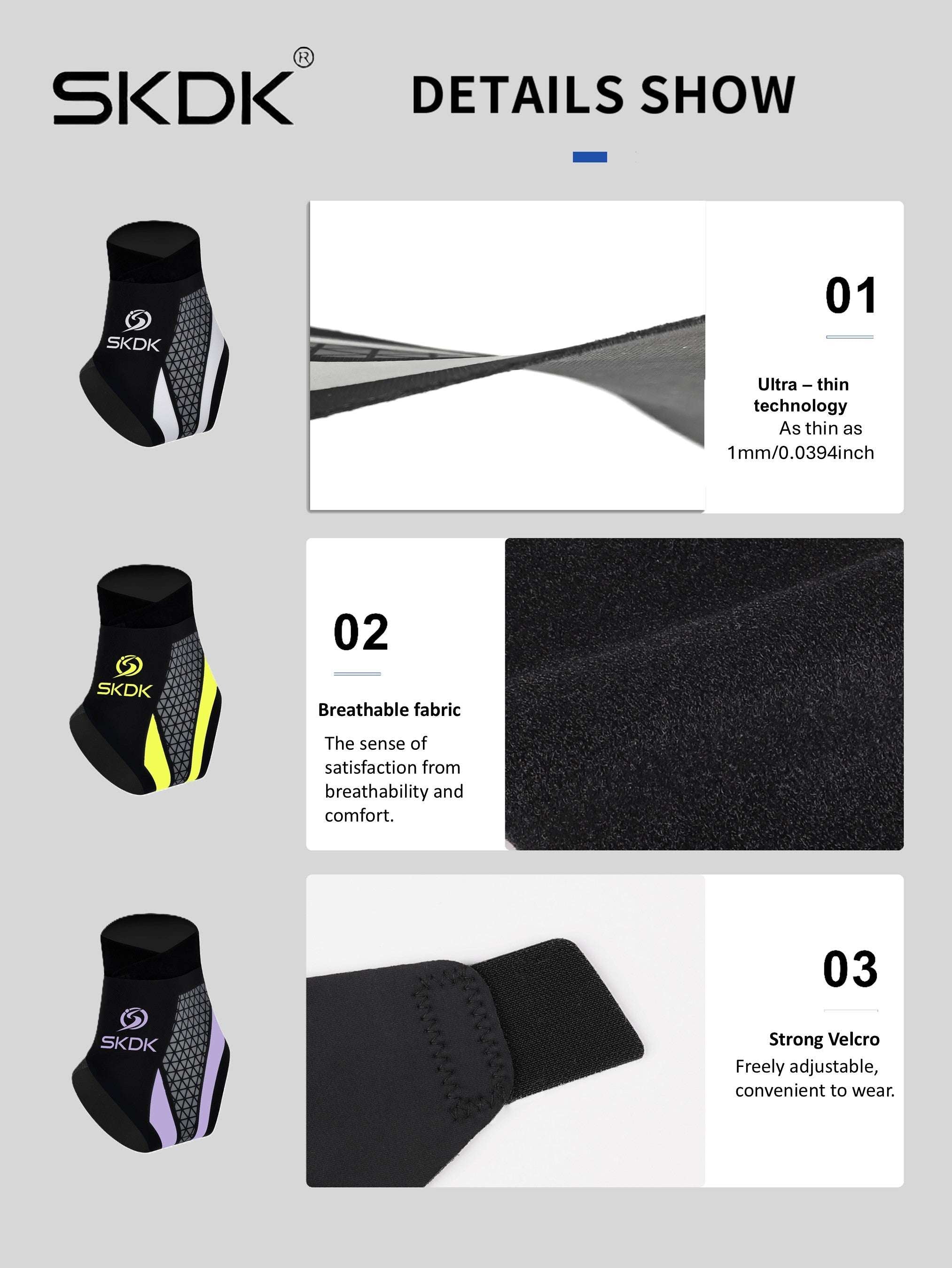 Adjustable Compression Ankle Brace – High-Quality Breathable Support Wrap for Running, Gym & Outdoor Sports – Unisex