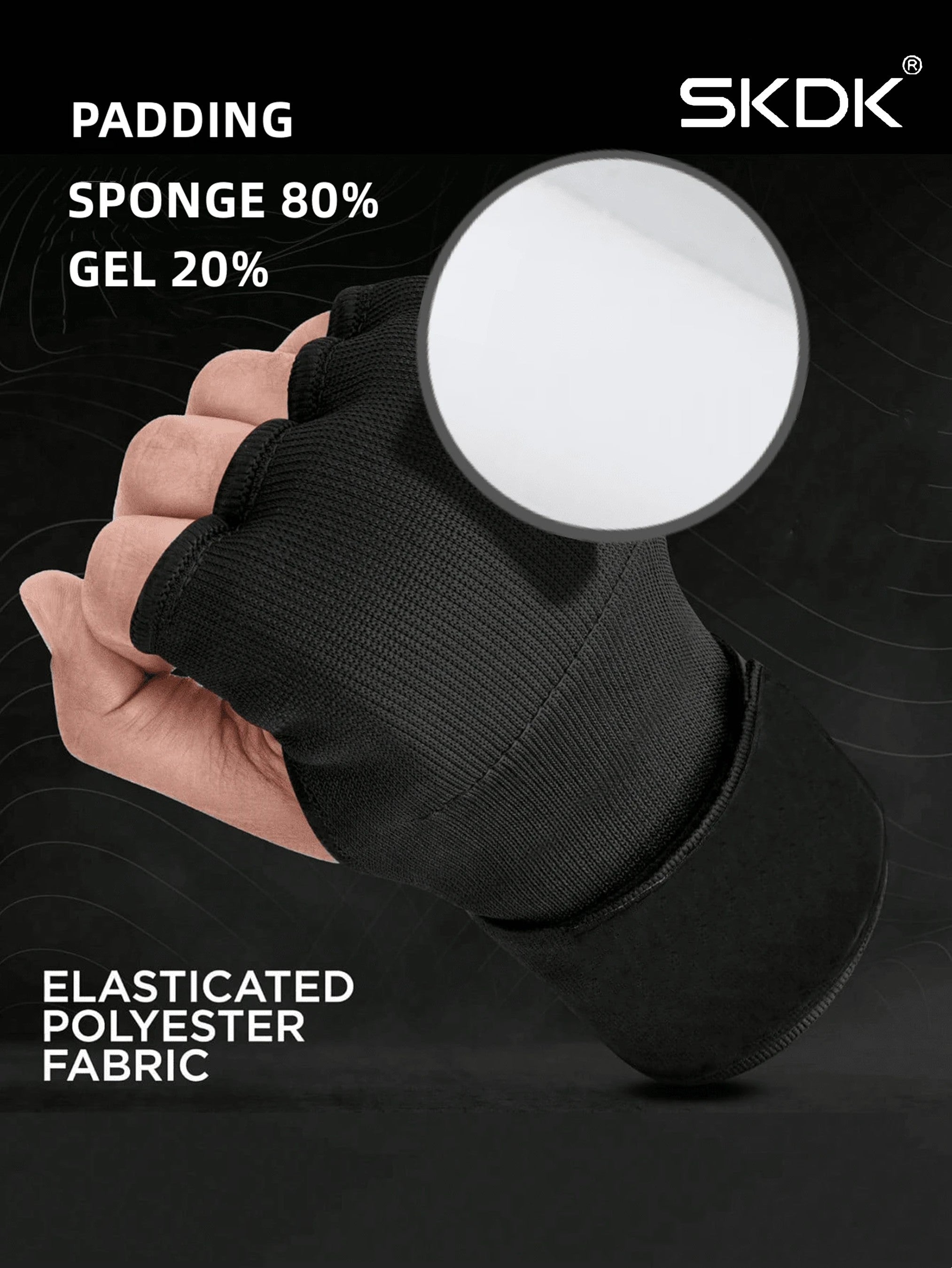 Boxing Inner Gloves with 90cm Wrist Wraps - Breathable Knuckle Protection Hand Wraps for MMA, Muay Thai & Sparring Training
