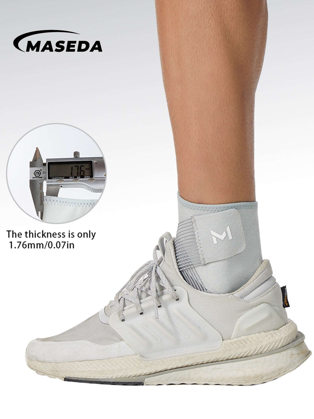 Adjustable Compression Ankle Brace — Breathable Elastic Ankle Support Stabilizer for Running, Fitness & Sports