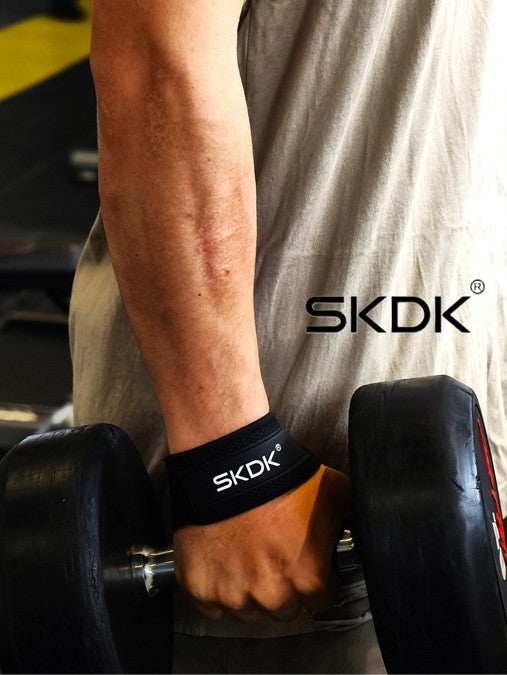 Weightlifting Wrist Wraps 2-Pack | Thickened Elastic Foam Support | Non-Slip Silicone | Polyester Breathable for Gym, Powerlifting & Fitness