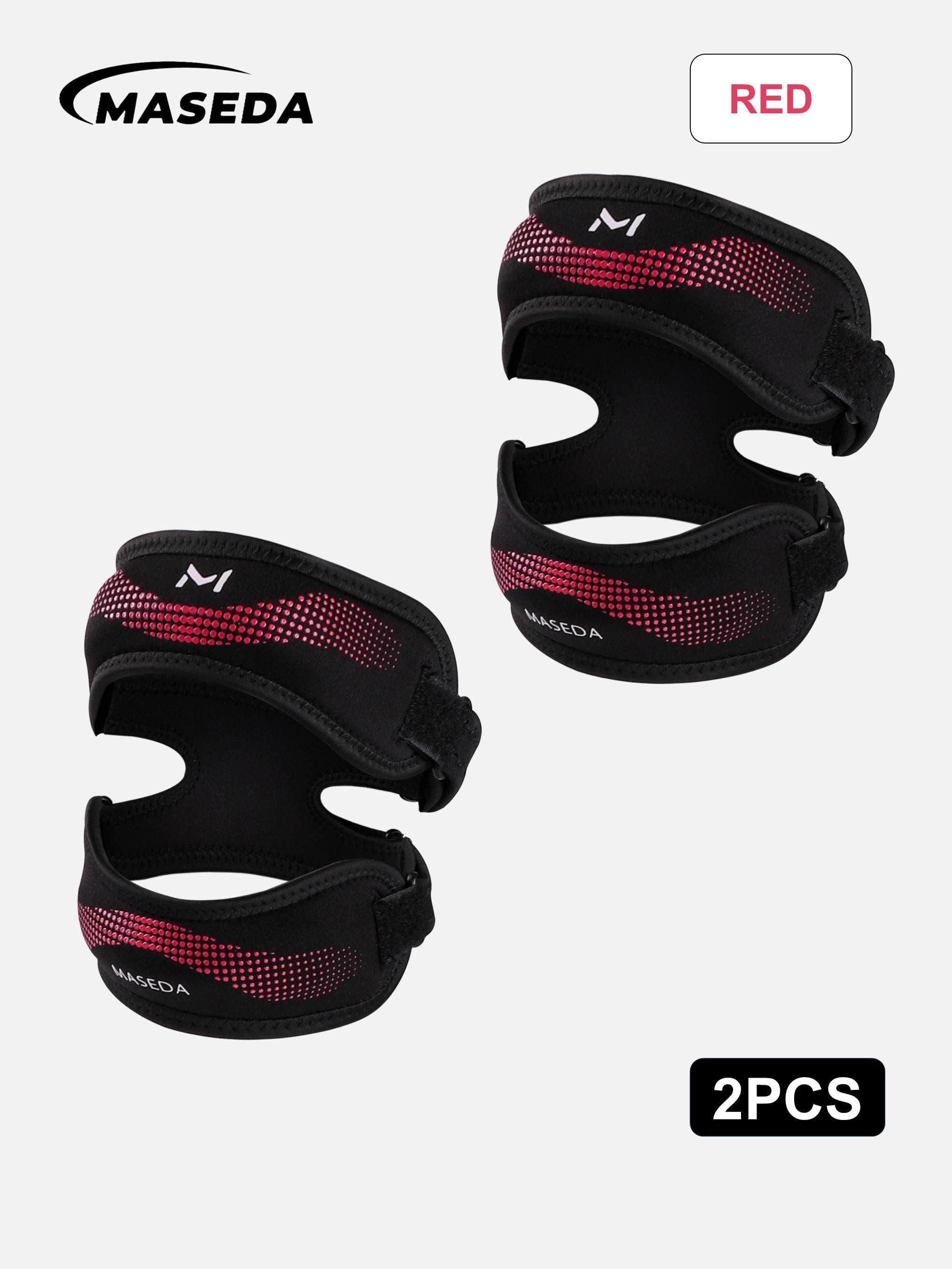 Adjustable Double Patella Tendon Support Strap – Comfortable Knee Brace & Stabilizer for Sports Protection, Running, Gym, Weightlifting & Basketball