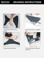 Adjustable Compression Ankle Brace – High-Quality Breathable Support Wrap for Running, Gym & Outdoor Sports – Unisex