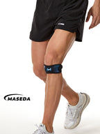 Adjustable Patella Knee Strap – Breathable SBR Support Brace with Built-in Silicone Pad for Running & Fitness