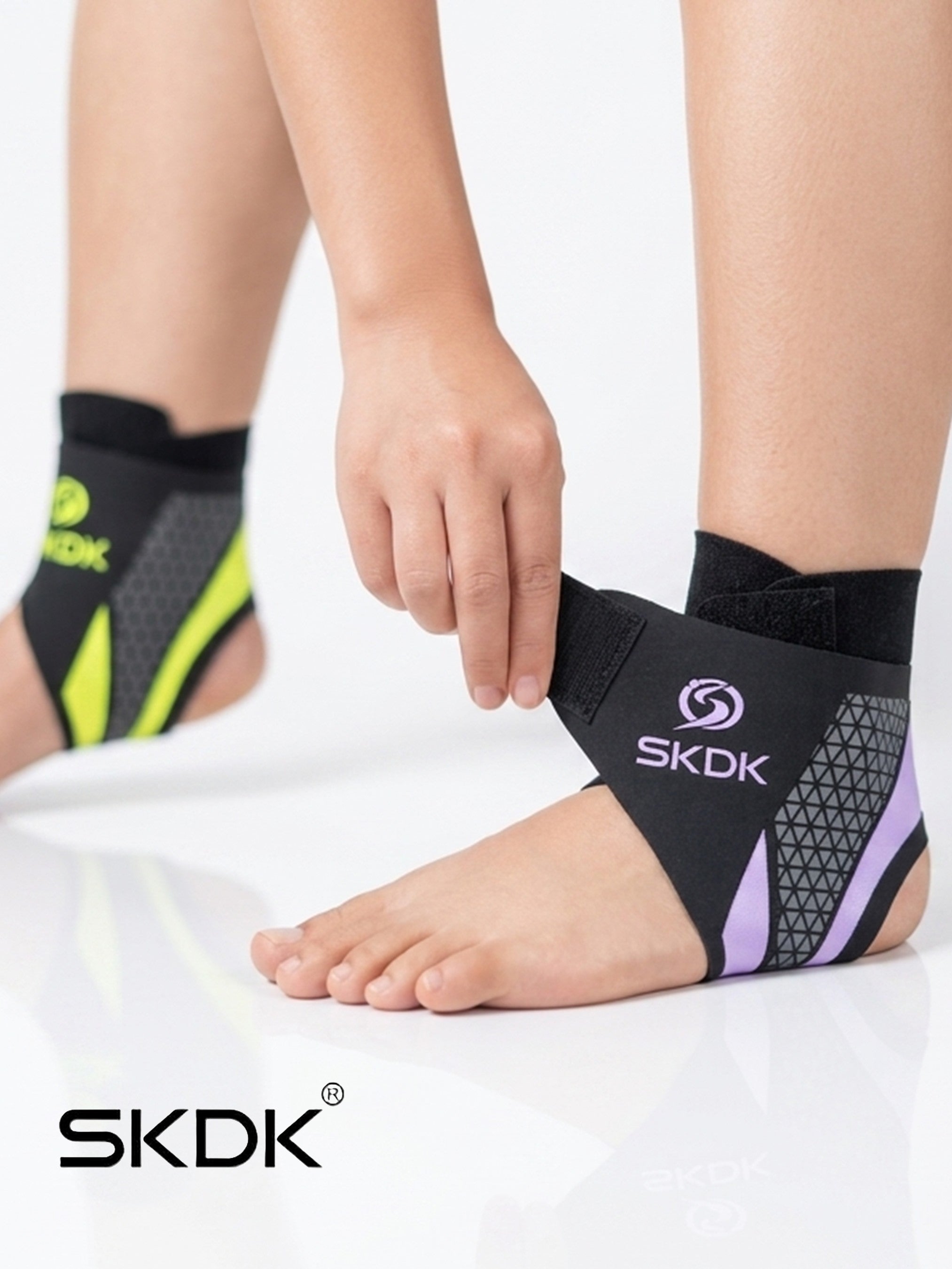 Verstellbare Kompressions-Knöchelbandage – Hochwertige, atmungsaktive Stützbandage für Laufen, Fitness & Outdoorsport – Unisex