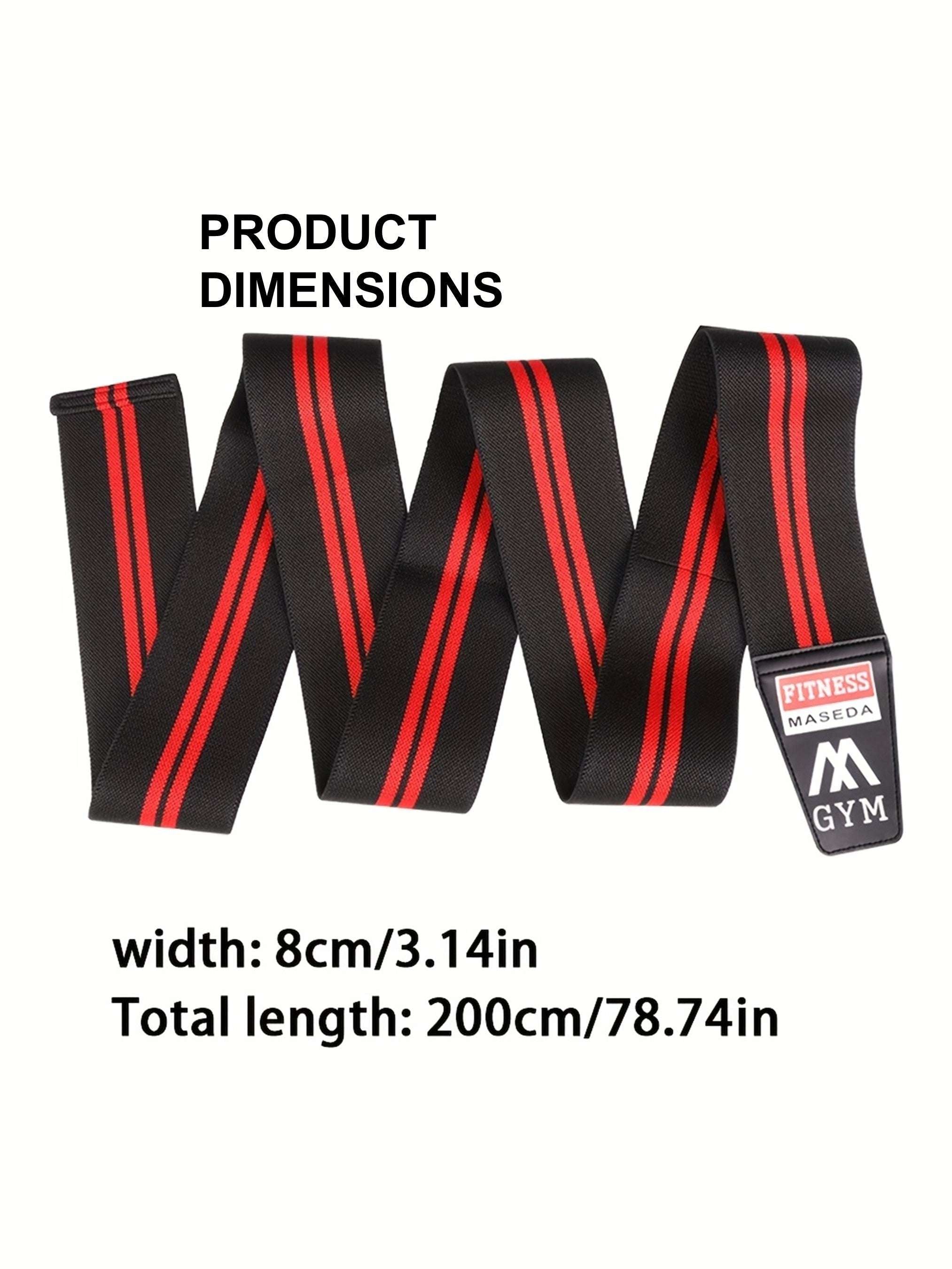 Adjustable Knee Support Wraps – Elastic Compression Brace for Weightlifting, Squats & Gym Workouts