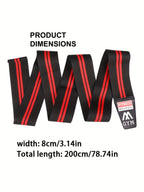 Adjustable Knee Support Wraps – Elastic Compression Brace for Weightlifting, Squats & Gym Workouts
