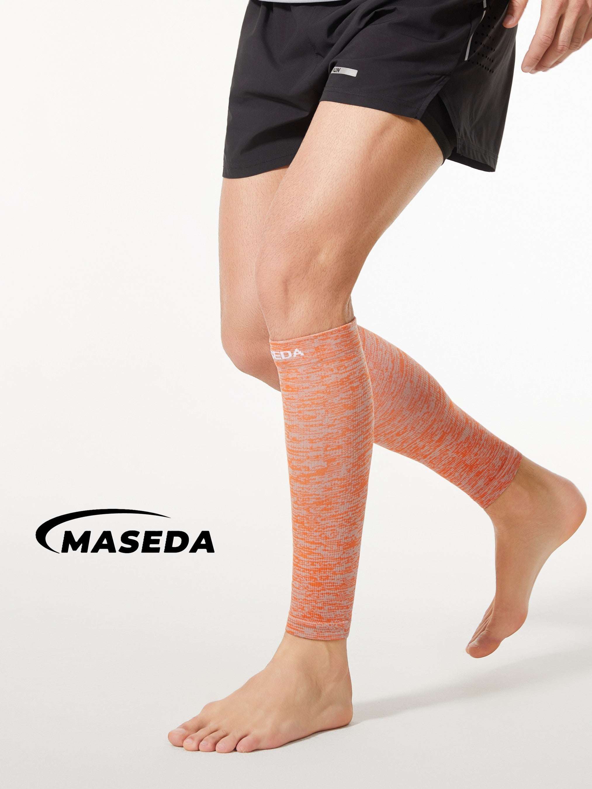 Seamless Compression Calf Sleeves - Sports Leg Support for Running & Cycling