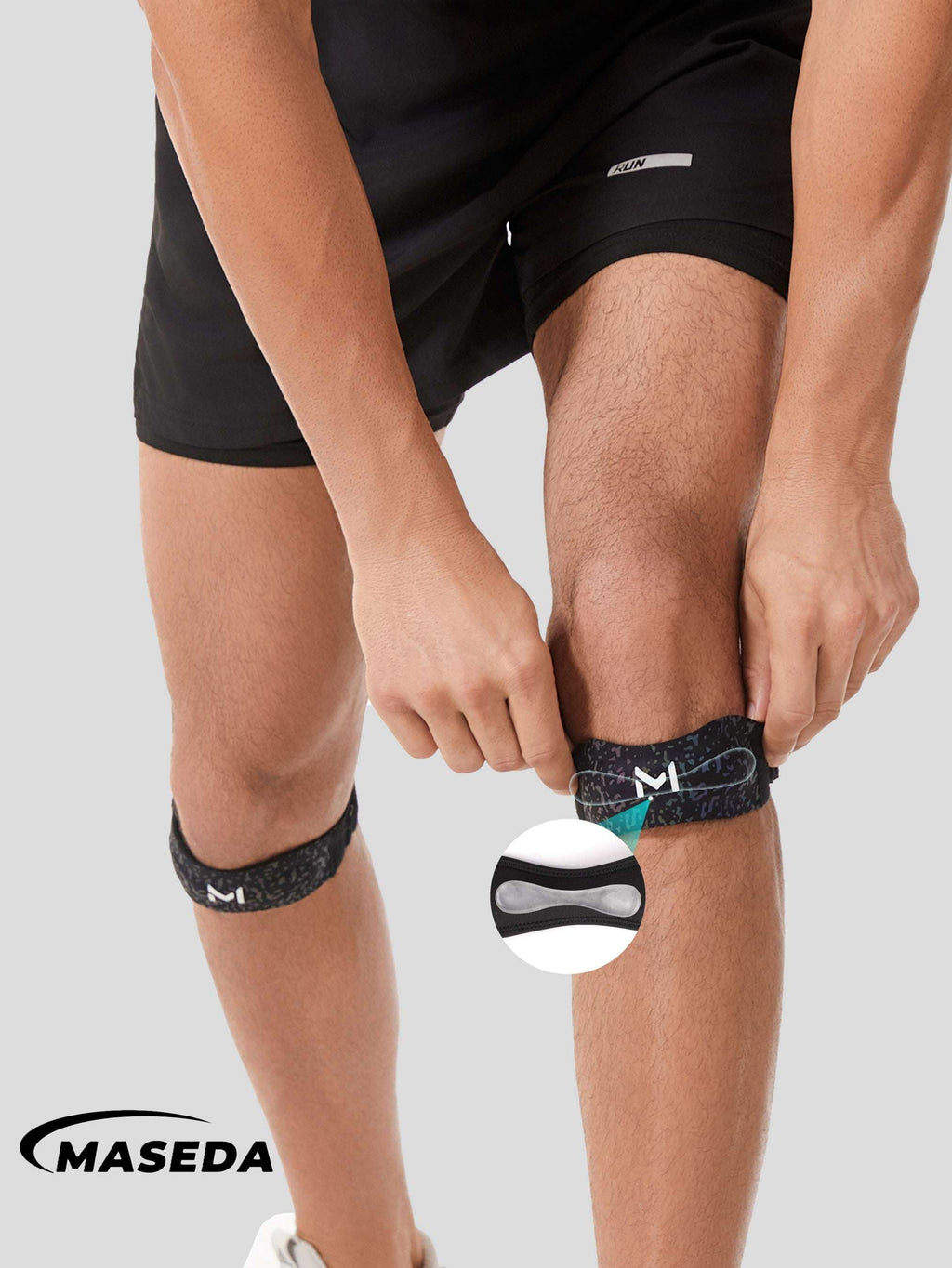 Premium Adjustable Patella Knee Strap – SBR Knee Support Brace with Silicone Pad for Running, Gym & Outdoor Sports – Unisex