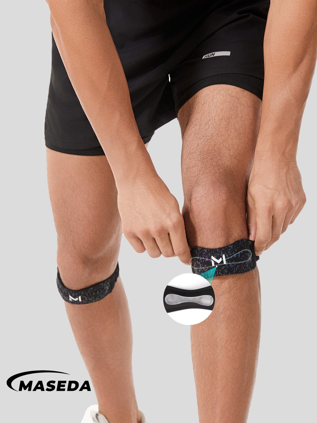 Premium Adjustable Patella Knee Strap – SBR Knee Support Brace with Silicone Pad for Running, Gym & Outdoor Sports – Unisex