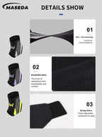 Ultra-Thin Ankle Support Brace – Fashionable Honeycomb Print Compression Sleeve – Breathable & Adjustable