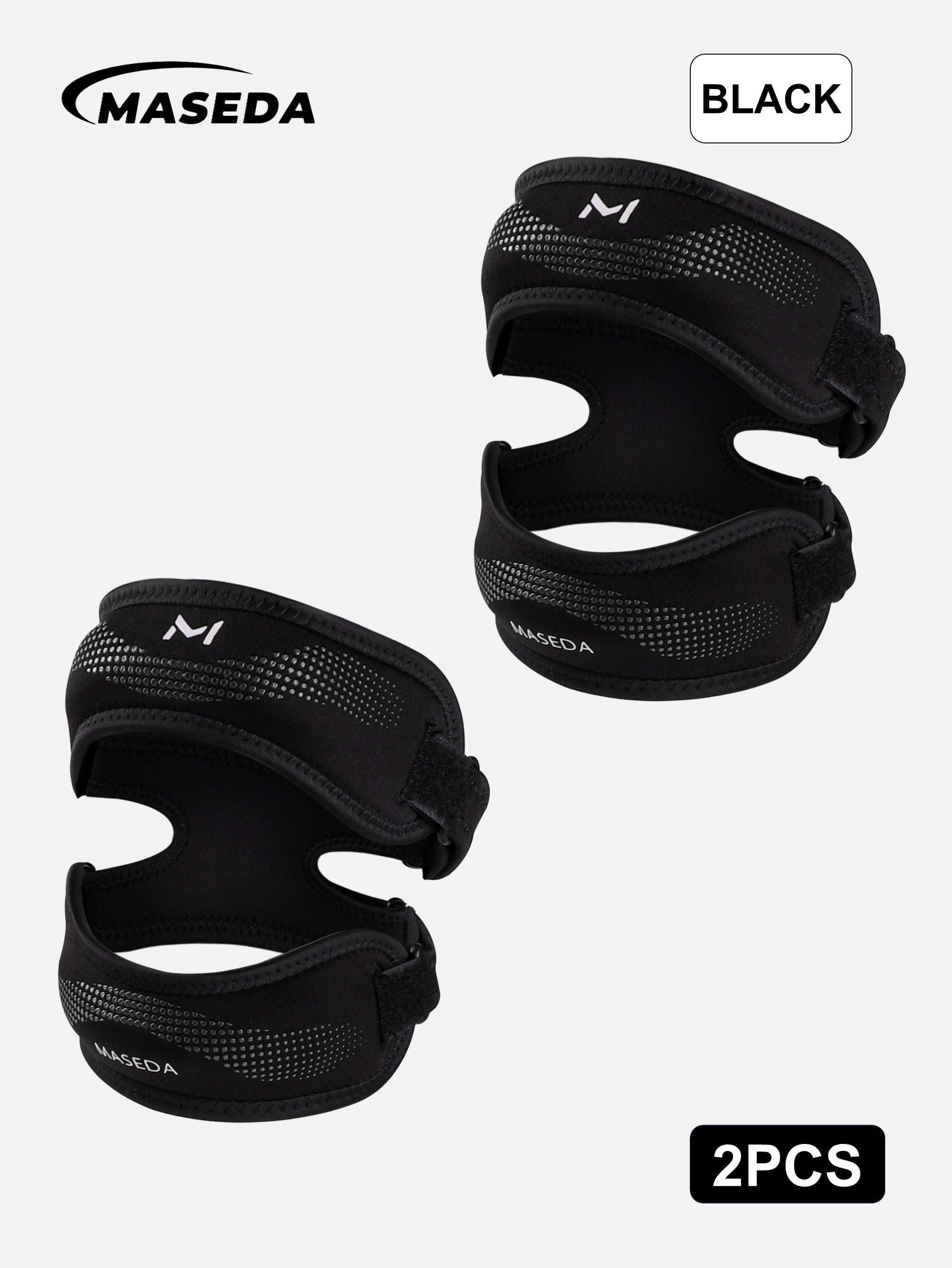 Adjustable Double Patella Tendon Support Strap – Comfortable Knee Brace & Stabilizer for Sports Protection, Running, Gym, Weightlifting & Basketball
