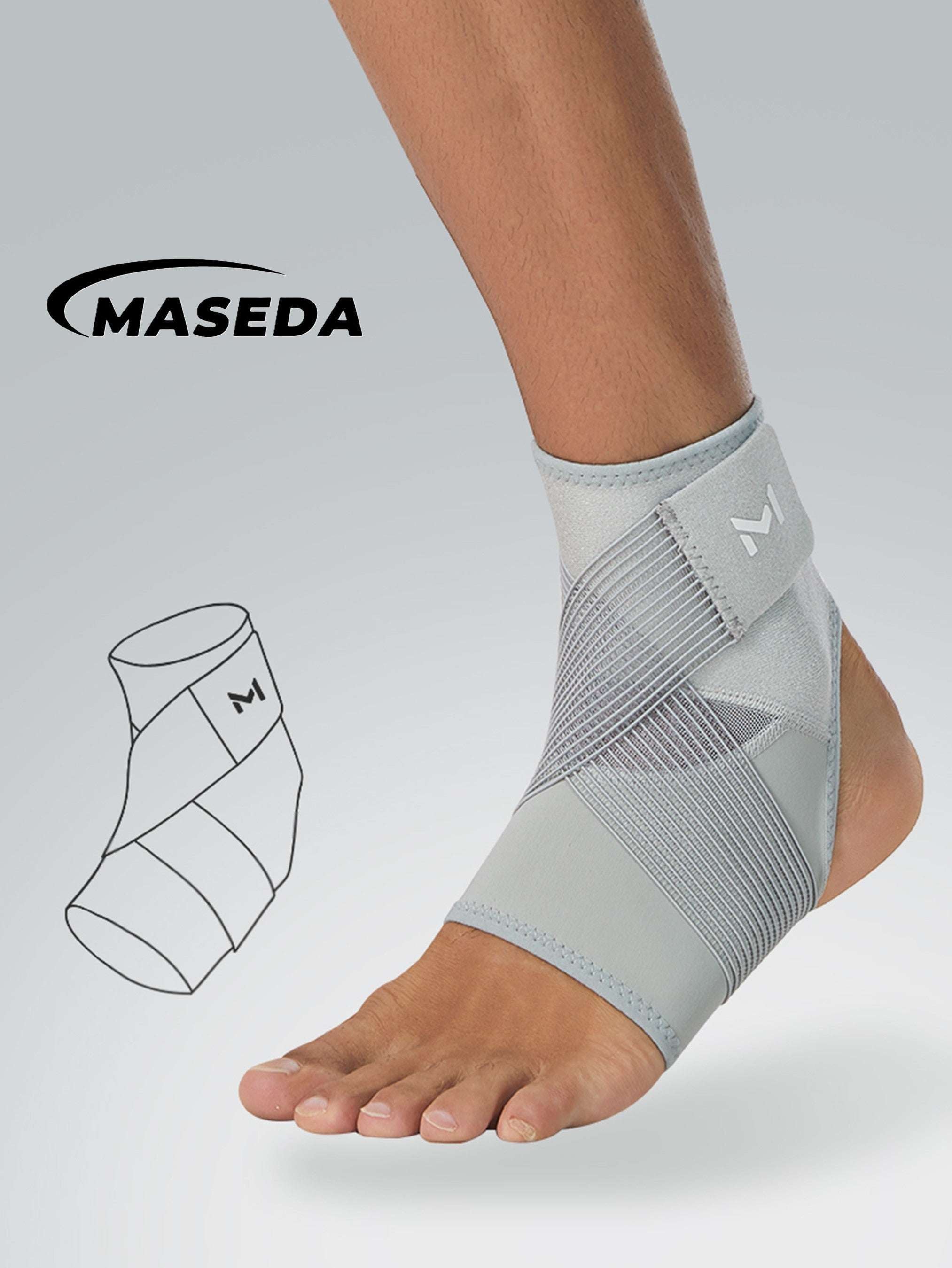 Adjustable Compression Ankle Brace — Breathable Elastic Ankle Support Stabilizer for Running, Fitness & Sports