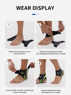 Ultra-Thin Ankle Support Brace – Fashionable Honeycomb Print Compression Sleeve – Breathable & Adjustable