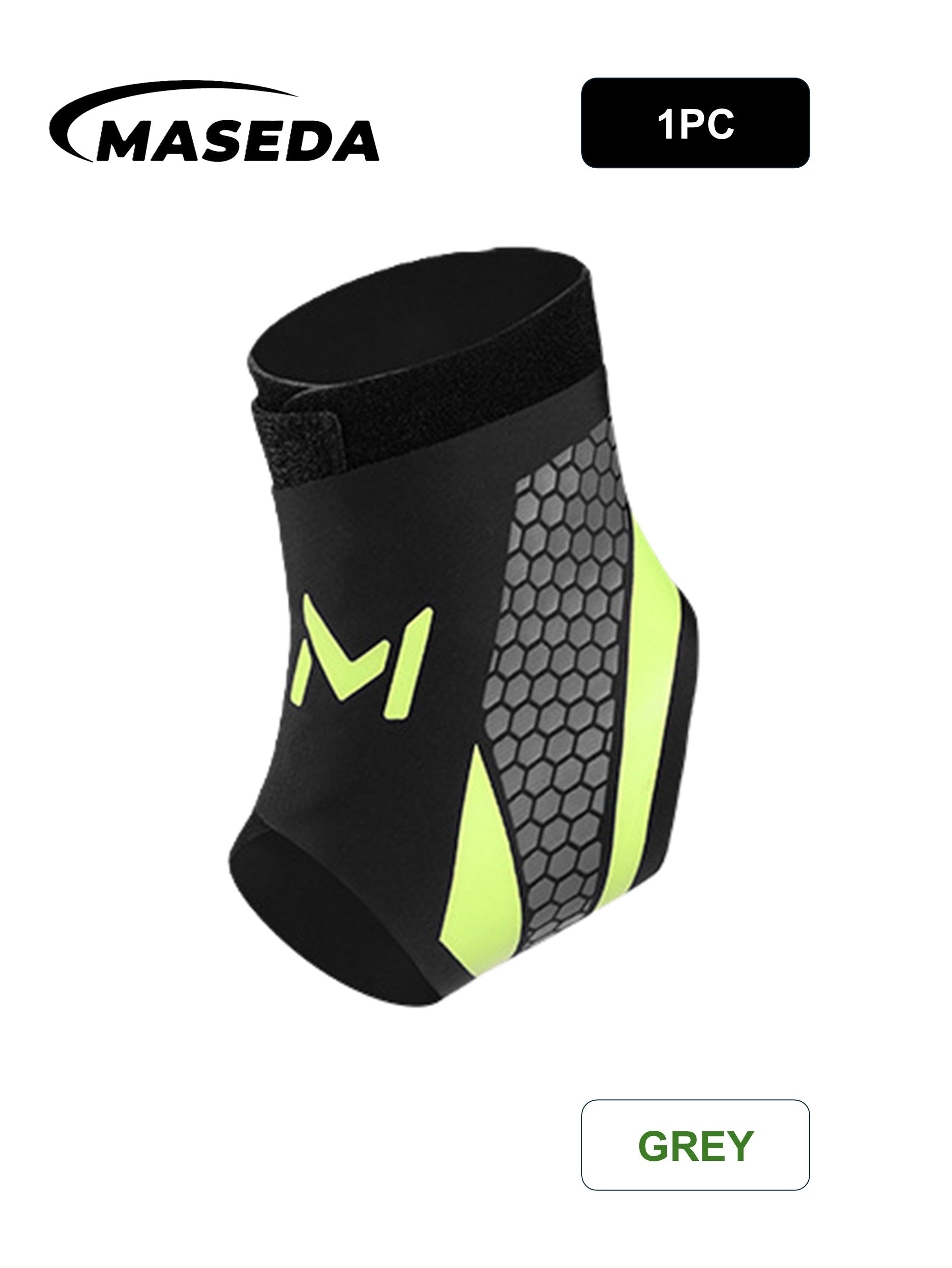Ultra-Thin Ankle Support Brace – Fashionable Honeycomb Print Compression Sleeve – Breathable & Adjustable - SKDK Sport