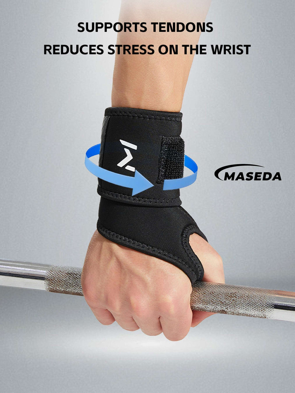 Adjustable Weightlifting Wrist Wraps – Breathable Anti-Slip Support Brace for Gym, Gymnastics & Daily Use