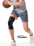 Knee Compression Sleeve with Thickened Silicone Pad – Anti-Slip Support Brace for Sports Protection & Stability