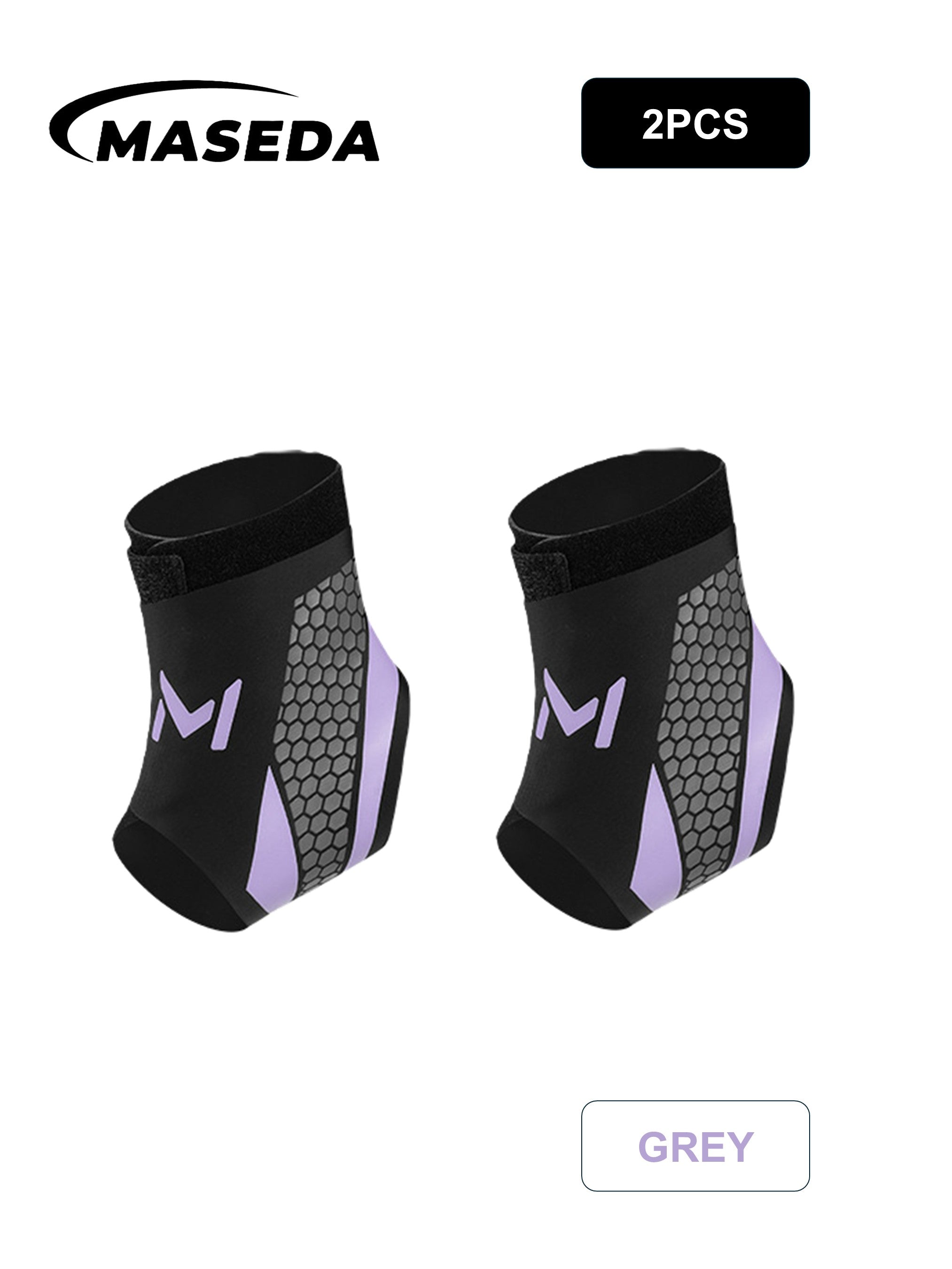 Ultra-Thin Ankle Support Brace – Fashionable Honeycomb Print Compression Sleeve – Breathable & Adjustable - SKDK Sport