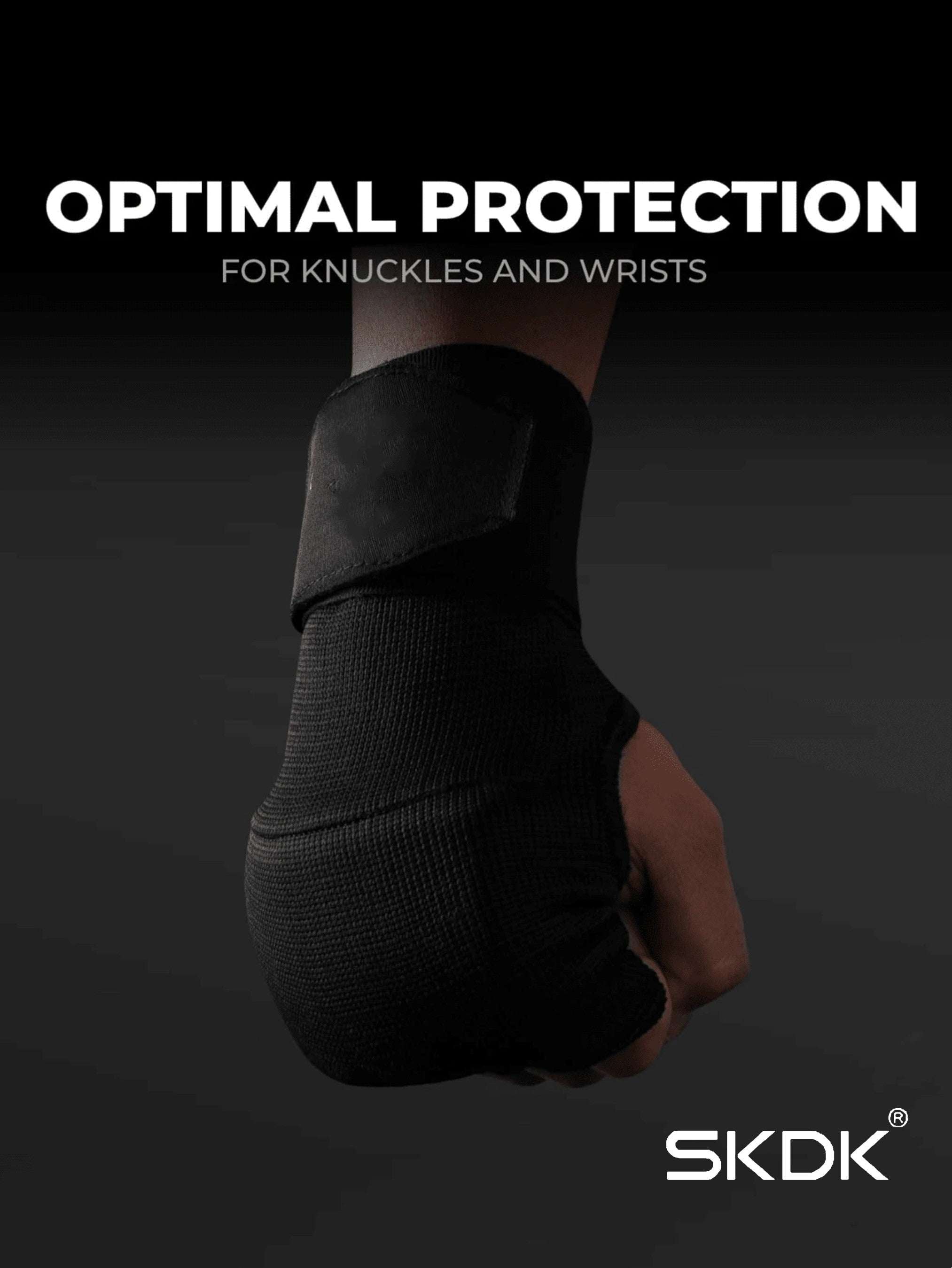 Boxing Inner Gloves with 90cm Wrist Wraps - Breathable Knuckle Protection Hand Wraps for MMA, Muay Thai & Sparring Training
