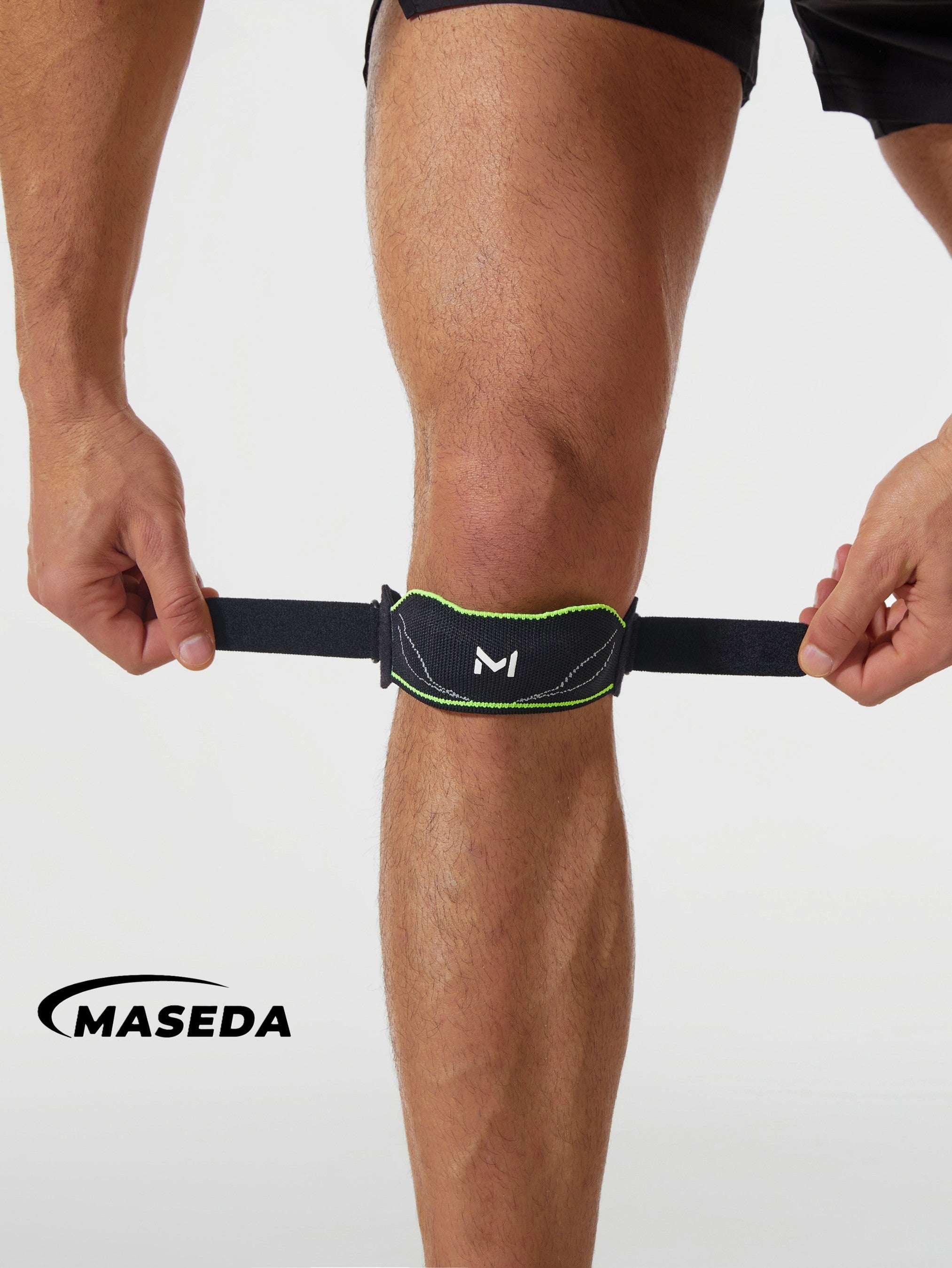 Patella Tendon Knee Strap - Adjustable Support Brace with Silicone Pad for Running & Sports