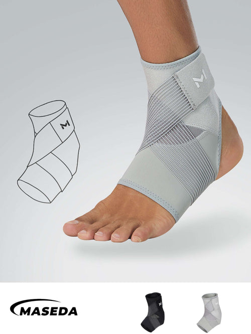 Adjustable Compression Ankle Brace — Breathable Elastic Ankle Support Stabilizer for Running, Fitness & Sports