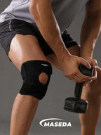 Sports Knee Compression Sleeve with Anti-Slip Silicone - Joint Support for Running & Workout