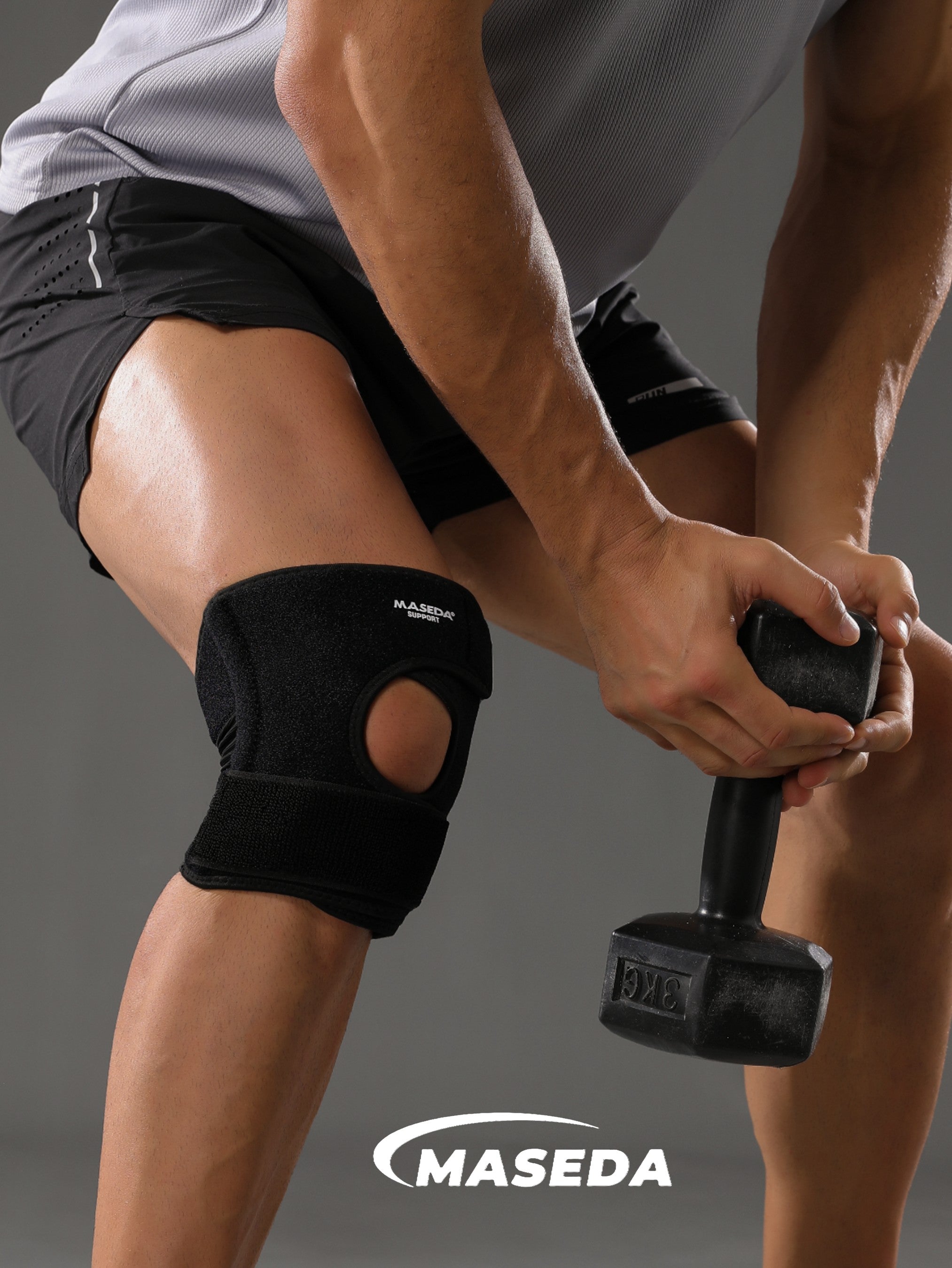 Sports Knee Compression Sleeve with Anti-Slip Silicone - Joint Support for Running & Workout