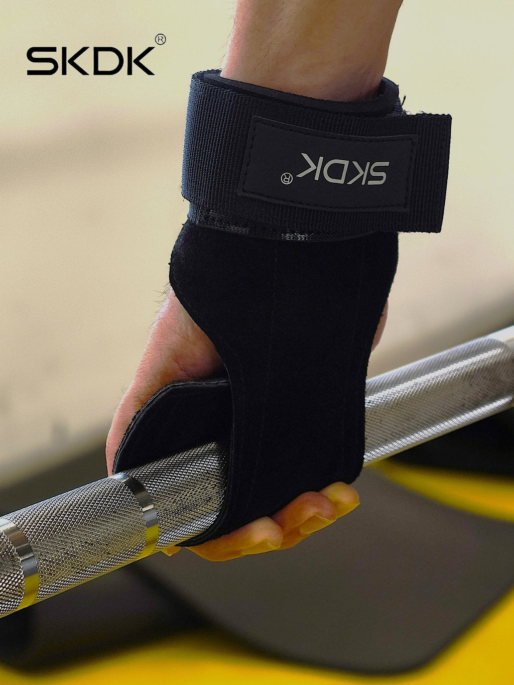 Premium Weightlifting Grips with Wrist Support | 3mm Anti-Slip Microfiber Workout Gloves