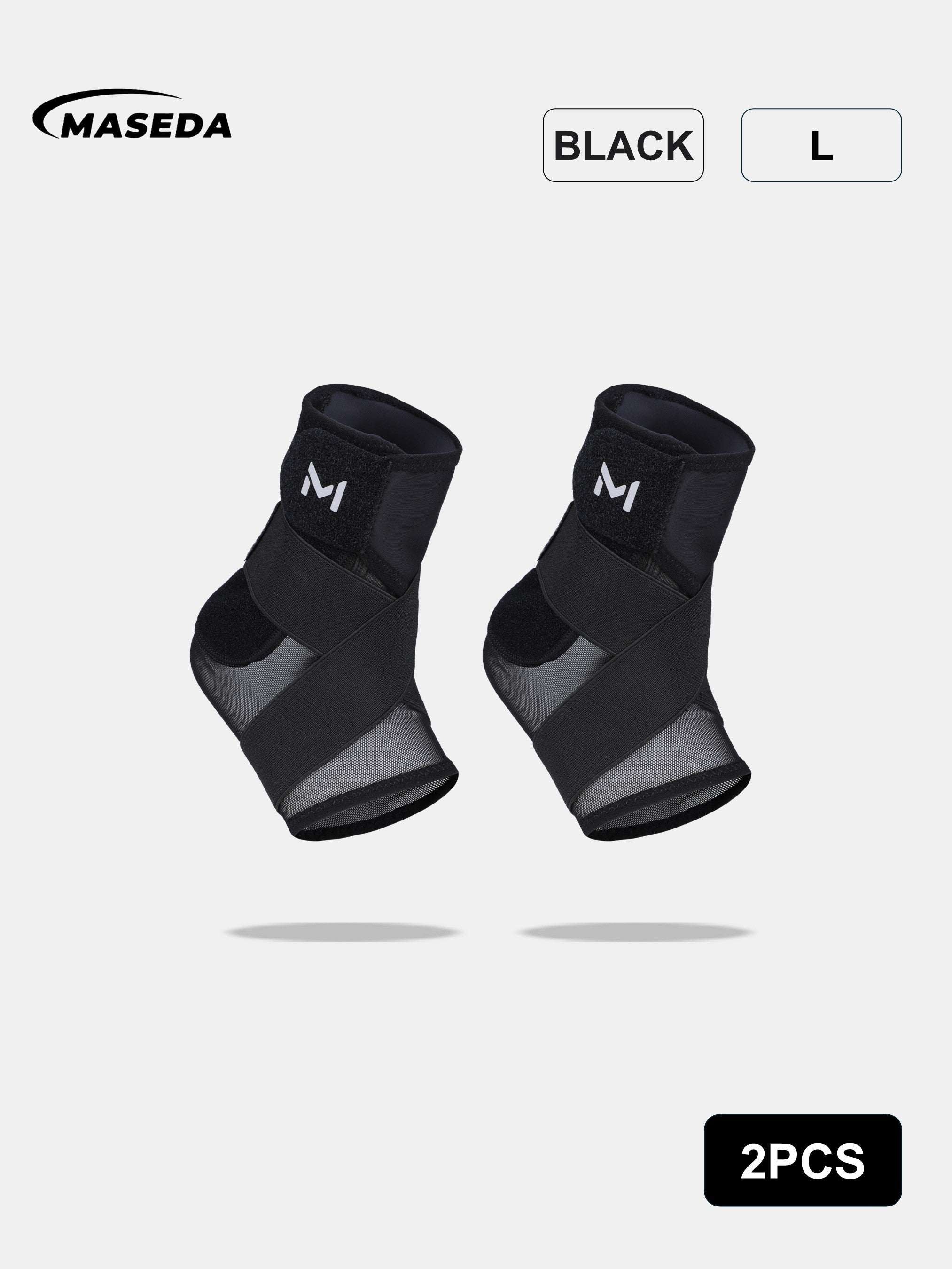Adjustable Ankle Support Brace – Breathable Mesh Compression Wrap for Sports Stability & Protection