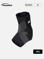 Adjustable Compression Ankle Brace — Breathable Elastic Ankle Support Stabilizer for Running, Fitness & Sports