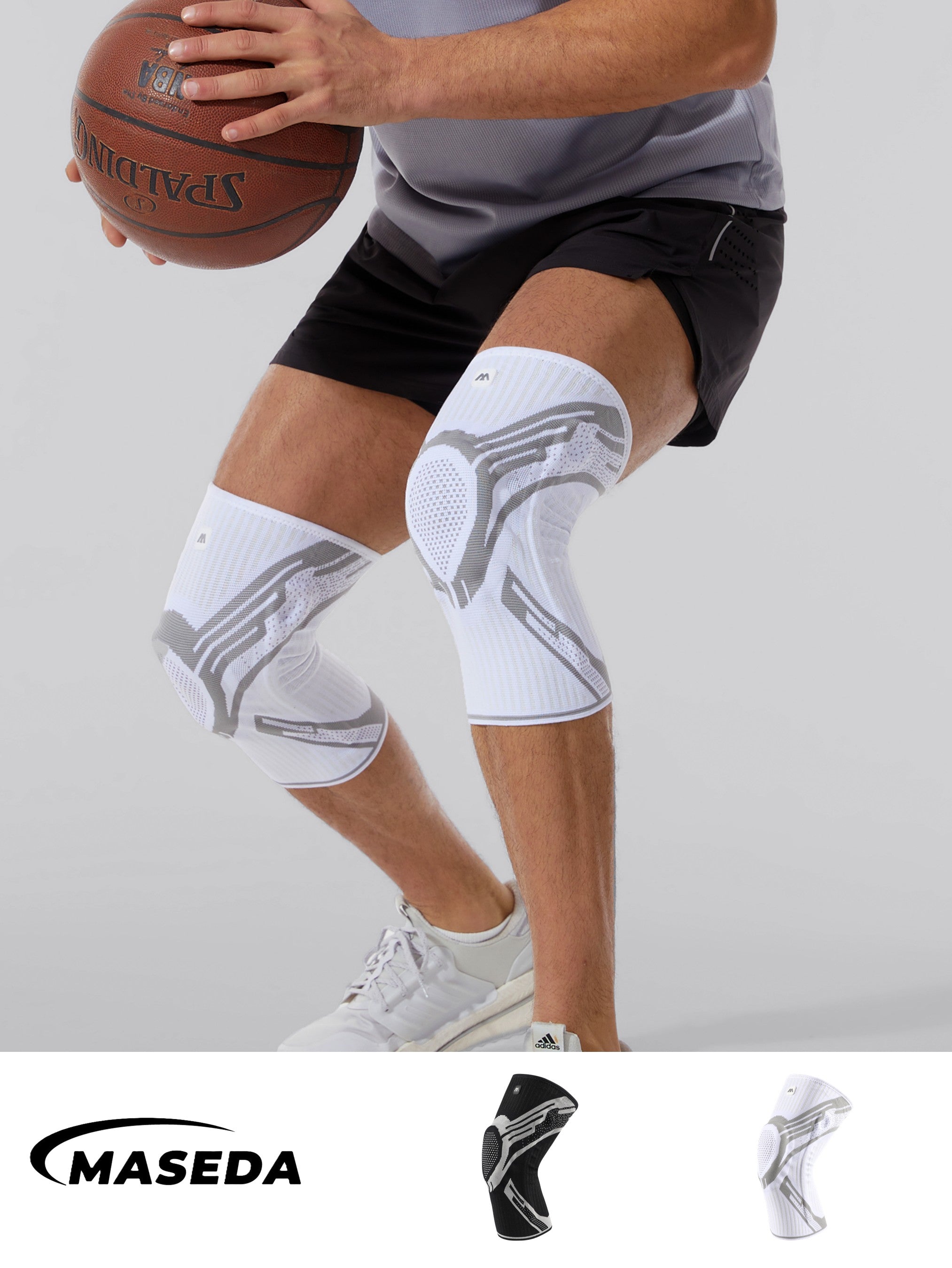 Breathable Knee Support Sleeve – Elastic Crisscross Straps for Sports Stability & Joint Protection