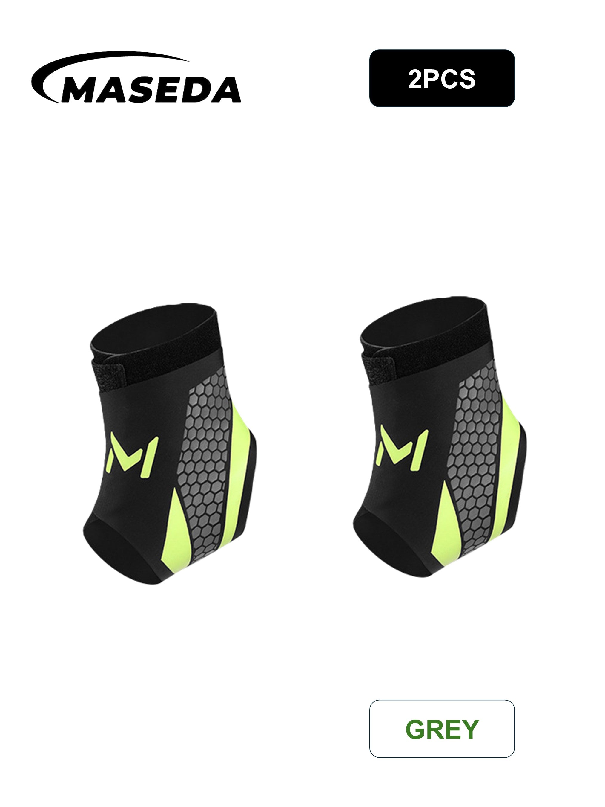 Ultra-Thin Ankle Support Brace – Fashionable Honeycomb Print Compression Sleeve – Breathable & Adjustable - SKDK Sport