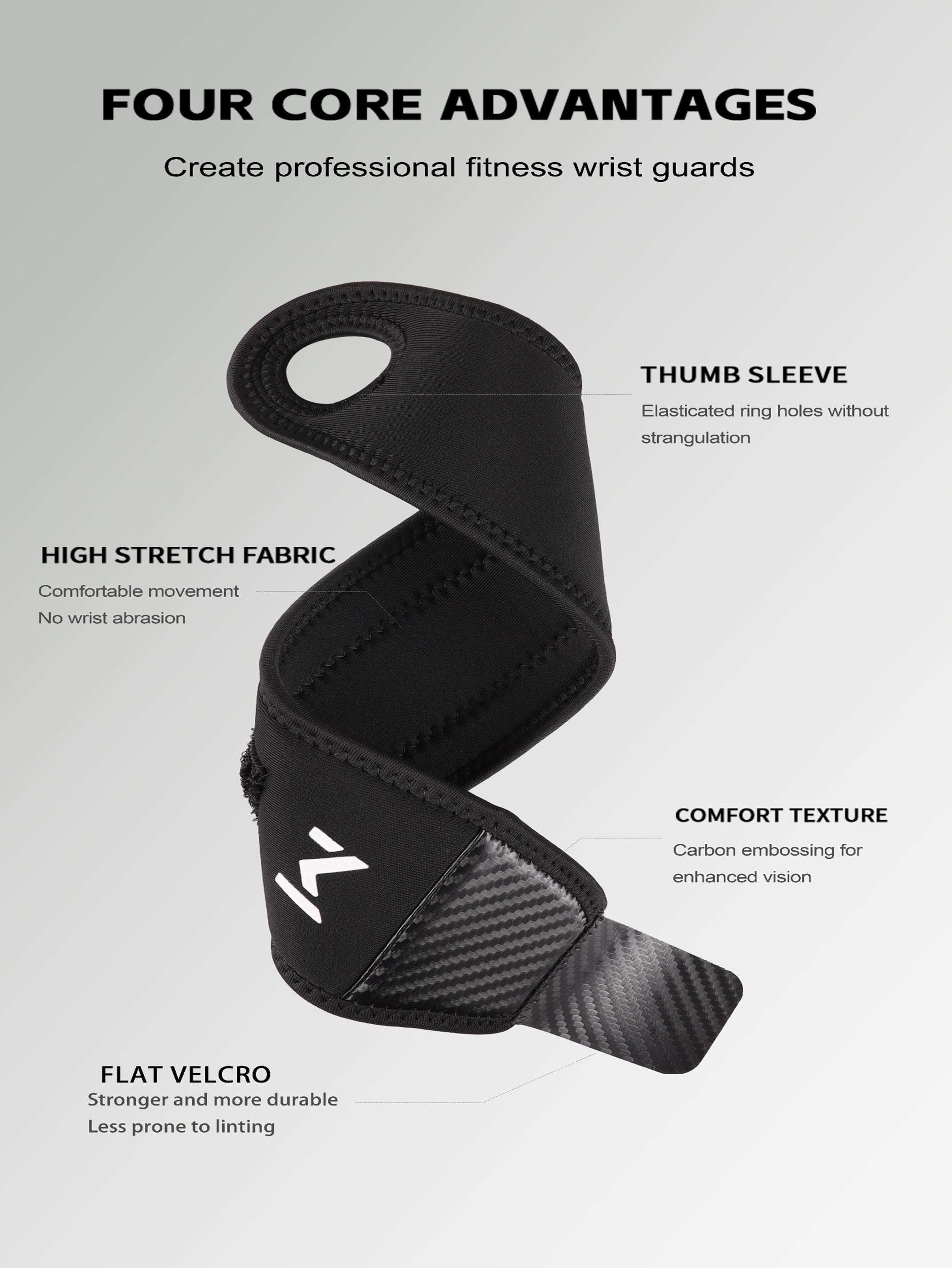 Adjustable Weightlifting Wrist Wraps – Breathable Anti-Slip Support Brace for Gym, Gymnastics & Daily Use
