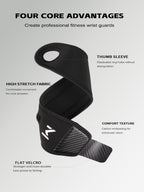 Adjustable Weightlifting Wrist Wraps – Breathable Anti-Slip Support Brace for Gym, Gymnastics & Daily Use