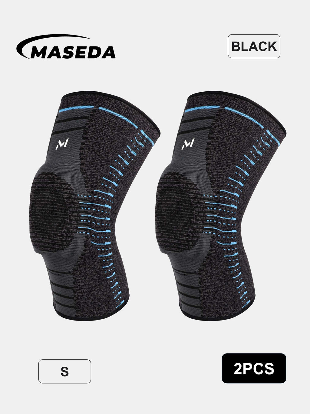 Knee Compression Sleeve with Thickened Silicone Pad – Anti-Slip Support Brace for Sports Protection & Stability