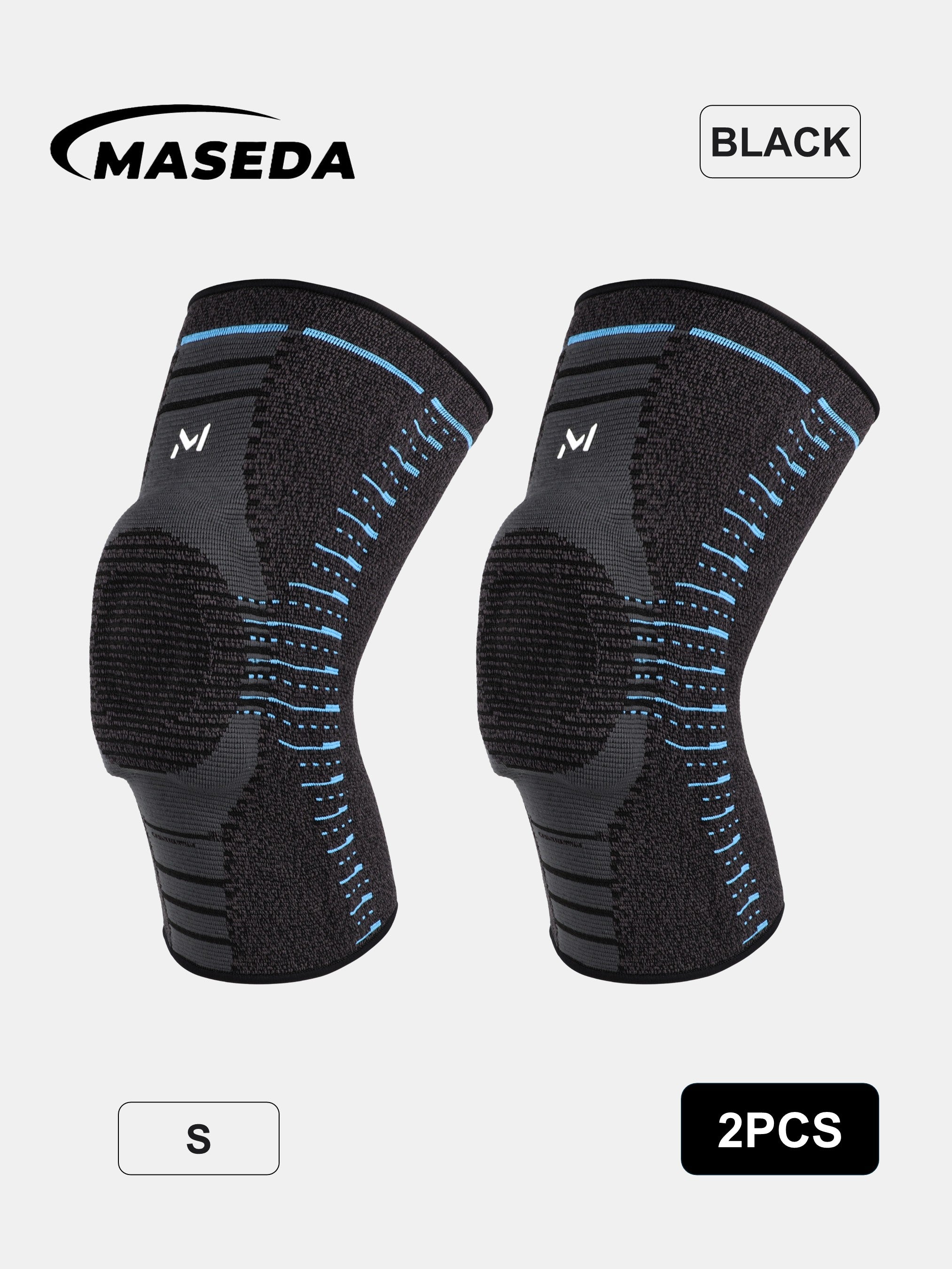 Knee Compression Sleeve with Thickened Silicone Pad – Anti-Slip Support Brace for Sports Protection & Stability