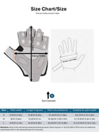 SKDK Breathable Workout Gloves with Silicone Anti-Slip Palm & Adjustable Wrist Strap for Weightlifting, Cycling & Gym Training