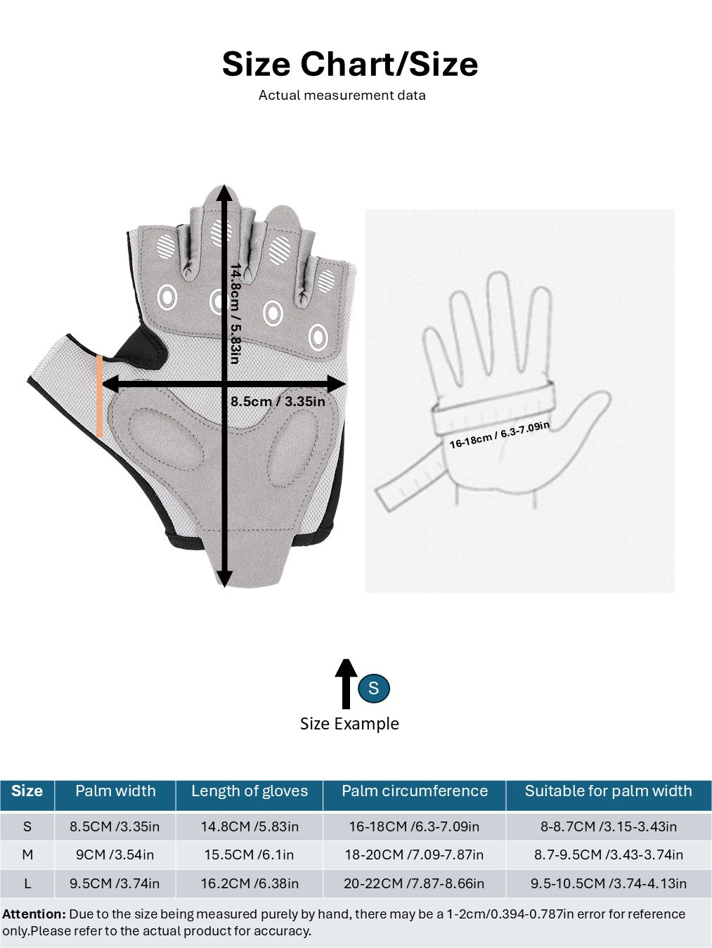SKDK Breathable Workout Gloves with Silicone Anti-Slip Palm & Adjustable Wrist Strap for Weightlifting, Cycling & Gym Training