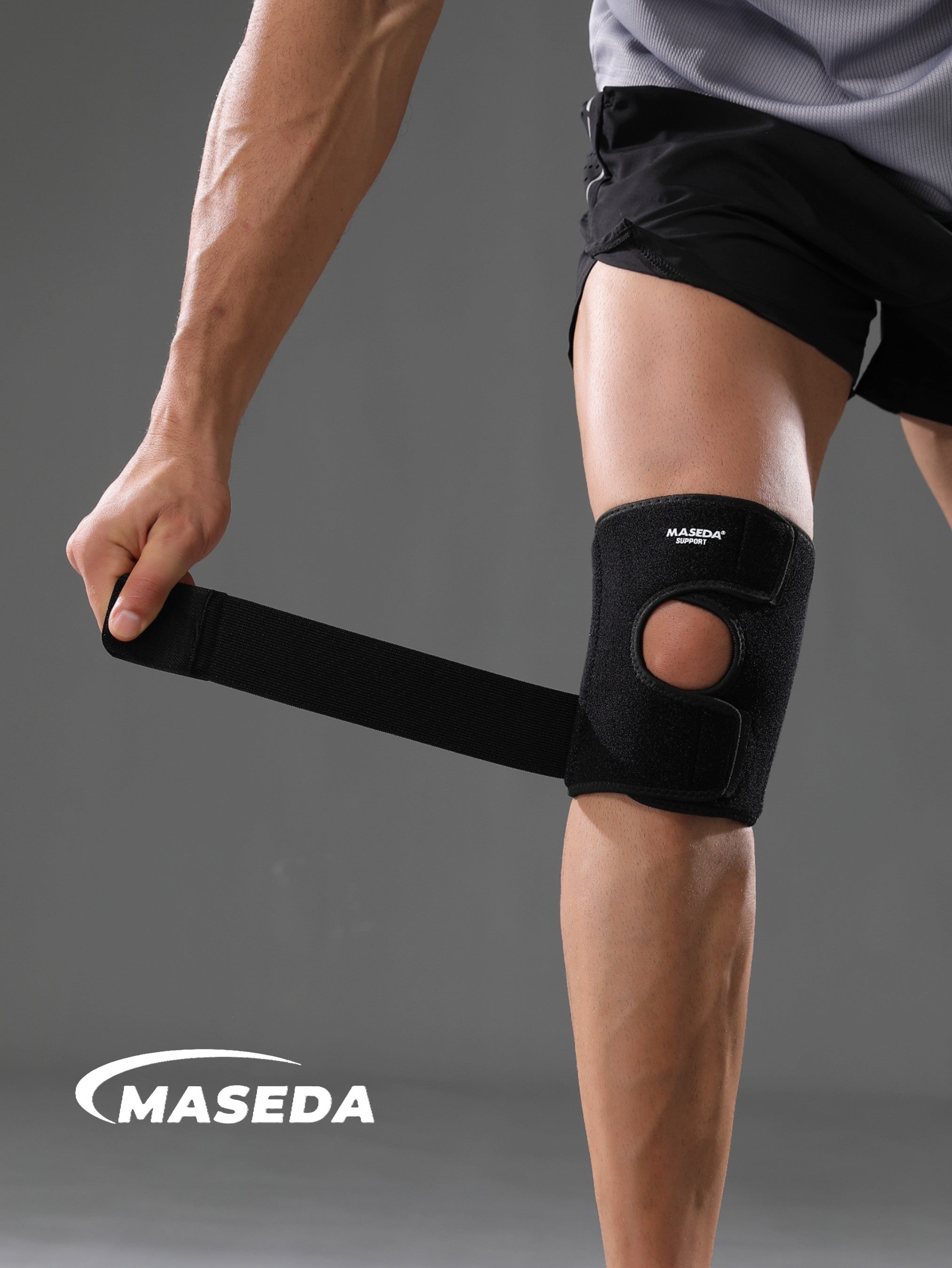 Sports Knee Compression Sleeve with Anti-Slip Silicone - Joint Support for Running & Workout