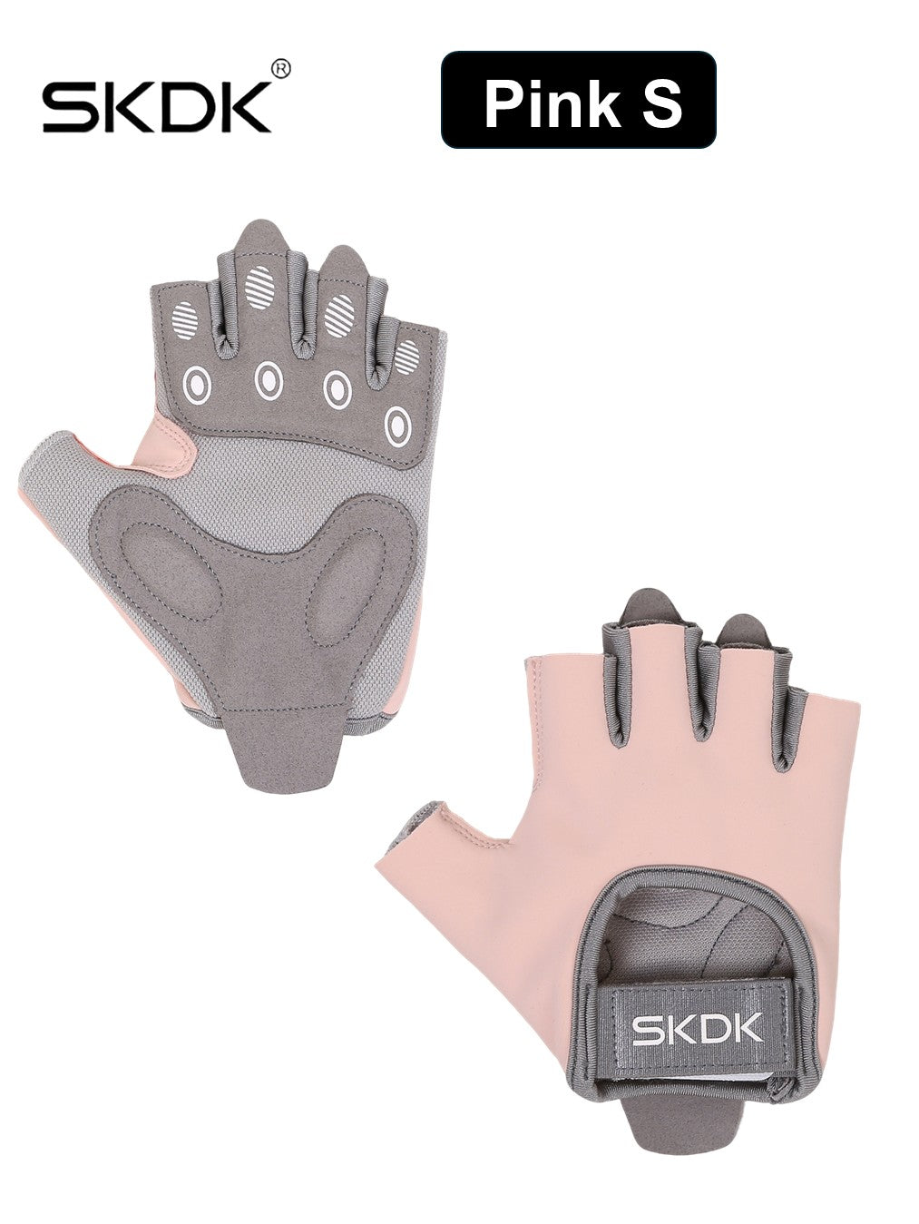 SKDK Atmungsaktive Trainingshandschuhe mit rutschfester Silikonhandfläche und verstellbarem Handgelenkriemen für Gewichtheben, Radfahren und Fitnesstraining