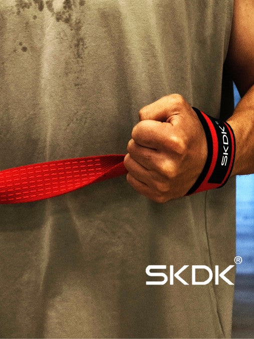 Weightlifting Wrist Wraps 2-Pack | Thickened Elastic Foam Support | Non-Slip Silicone | Polyester Breathable for Gym, Powerlifting & Fitness