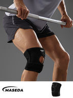 Sports Knee Compression Sleeve with Anti-Slip Silicone - Joint Support for Running & Workout
