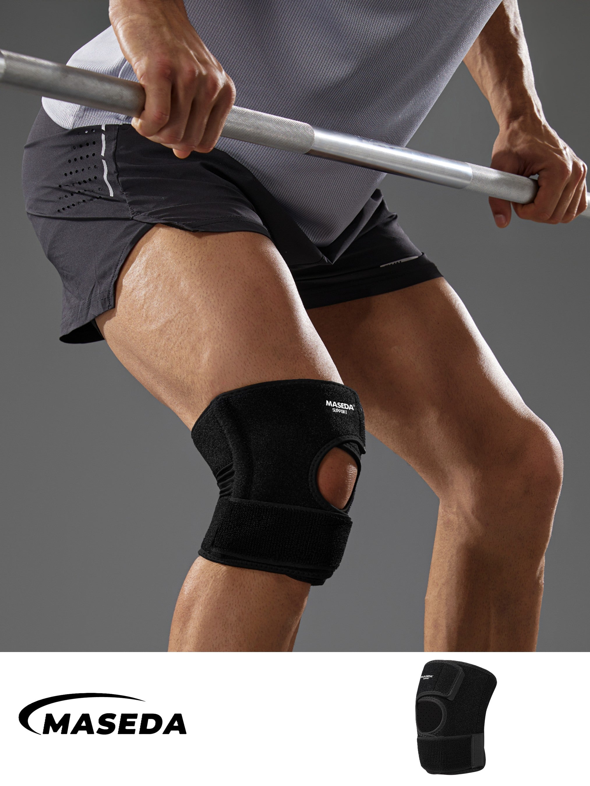 Sports Knee Compression Sleeve with Anti-Slip Silicone - Joint Support for Running & Workout