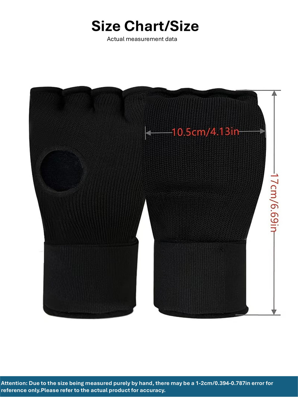 Boxing Inner Gloves with 90cm Wrist Wraps - Breathable Knuckle Protection Hand Wraps for MMA, Muay Thai & Sparring Training