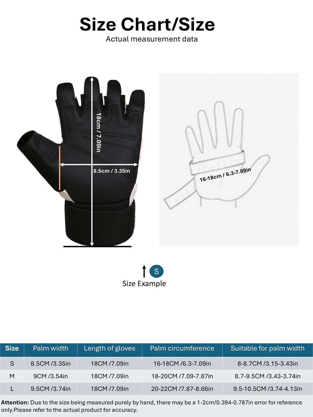 SKDK Workout Gloves with Wrist Support & PU Palm Protection - Breathable Gym Gloves for Weightlifting, CrossFit & Fitness Training